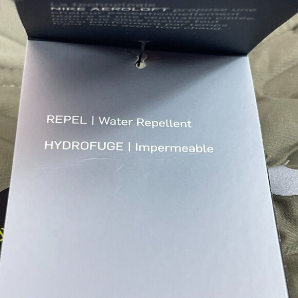 Nike Aeroloft Repel Running Vest Gilet Medium Womens Green Ventilated Packable - Picture 9 of 11